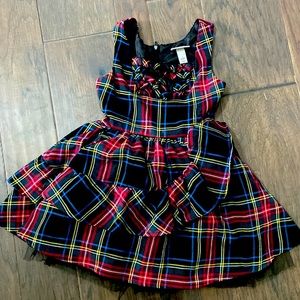 Harajuku Mini Plaid Holiday Dress-6/6X